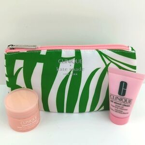 Clinique x Kate Spade Pouch with 15ml Moisture Surge & 1oz. All About Clean 2024